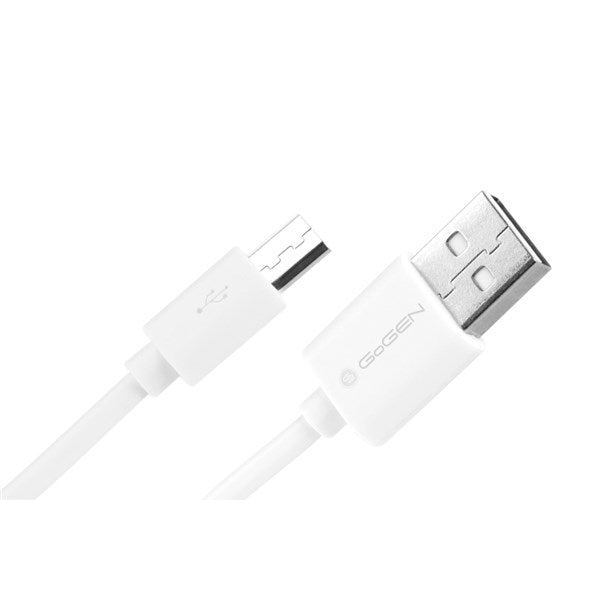 Kabel GoGEN USB A / B microUSB, łączący 2m (microUSB 200 MM11) Biały (MICUSB 200 MM11) Biały