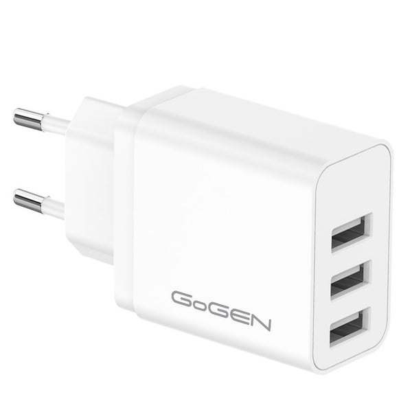 Ładowarka sieciowa GoGEN ACH 301, 3x USB-A, 15,5W (ACH301W) Biała