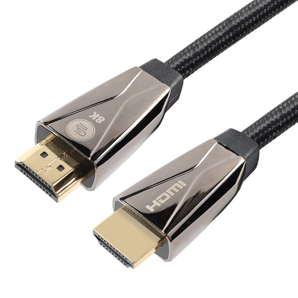 Kabel GoGEN HDMI 2.1 / 8K UHD, 1m, pozlacený, opletený (HDMI100MM09) Czarny
