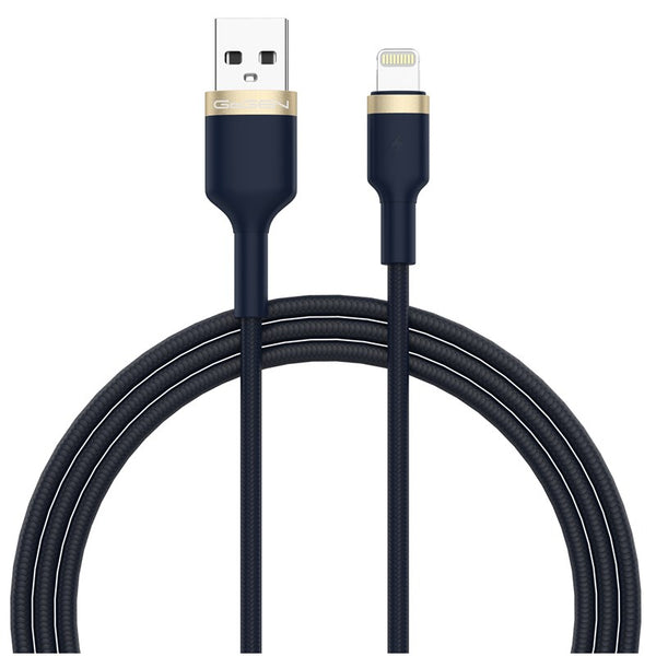 Kabel GoGEN USB-A / Lightning, 1m, opletený (LIGHTN100MM07) Niebieski