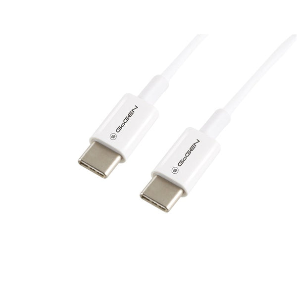Kabel GoGEN USB-C / USB-C, 1m (USBCC100MM03) Biały